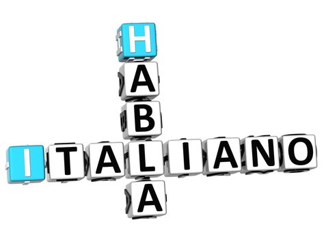 3D Habla Italiano Crossword