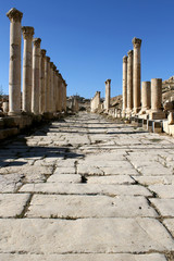 Ruins of the Greco-Roman city of Gerasa. Ancient Jerash.