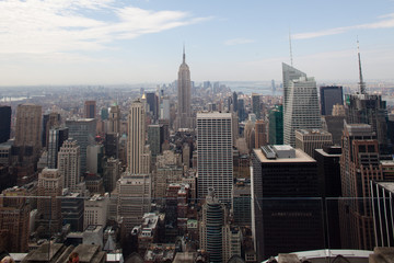 Fototapeta na wymiar Nowy Jork miasto depuis le Top of the Rock