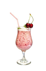 Glass with veg cocktail