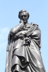 Close up of Lord Sidney Herbert Statue