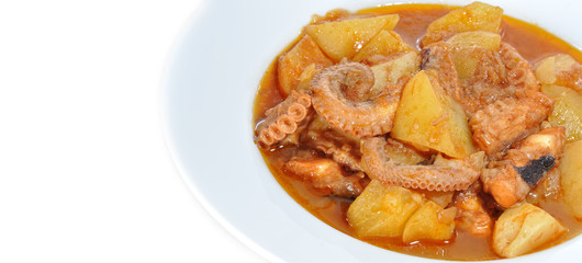 Pulpo guisado.