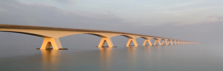 Deurstickers zeelandbrücke © Werner Weber
