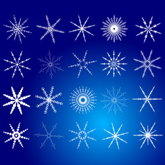 Fototapeta na wymiar snowflake white art vector illustration
