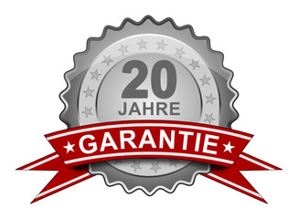 20 Jahre Garantie - Plakette