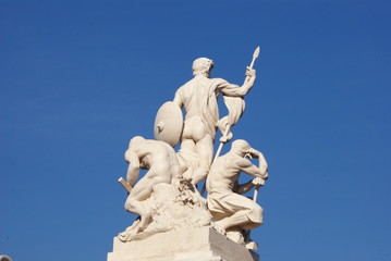 Fototapeta premium behind the National Monument to Victor Emmanuel II
