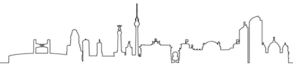 Skyline Berlin Linienkontur