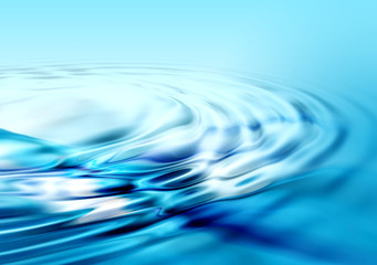 Blue wavy abstract background