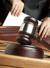 Lawyer in court