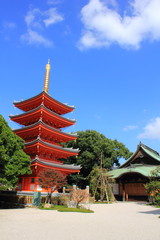 東長寺の五重塔