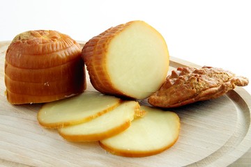 smoked Polish sheep cheese oscypek