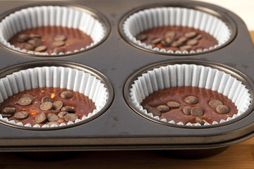 Muffins Before Cooking