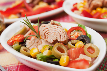 Tuna and vegetable salad