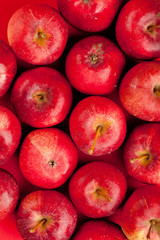 background with fresh red apples