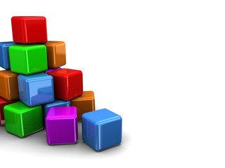 Obraz premium colorful cubes