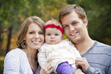 Fototapeta premium Perfect Young Beautiful Family Portrait