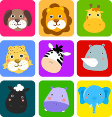 Cute animals icon