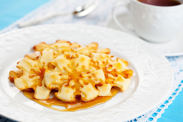 Christmas Snowflake Pancakes