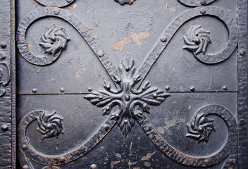 vintage metal doors fragment