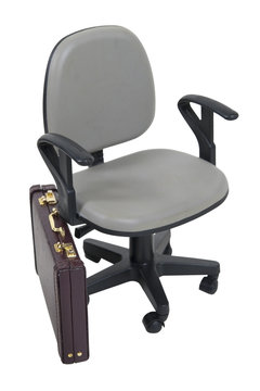 Office Chair and Briefcase