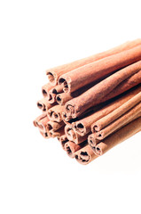 A stack of cinnamon sticks