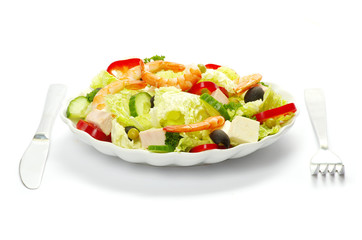 salad in plate