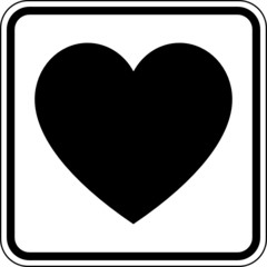 Herz Kardiologie Liebe Schild Zeichen Symbol