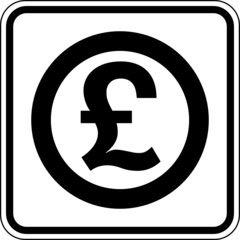 £ Britisches Pfund Sterling Währung Zahlungsmittel Symbol