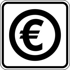 Euro € Währung Zahlungsmittel Schild Zeichen Symbol