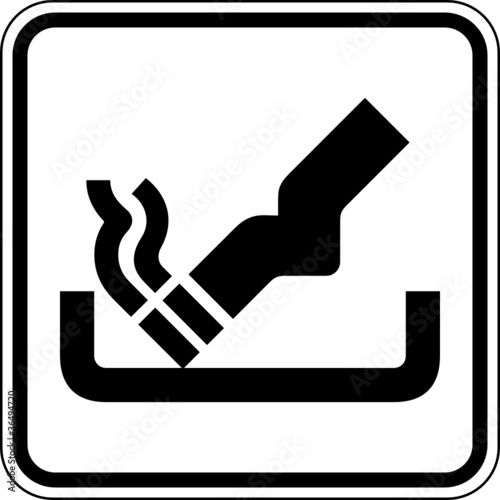 Aschenbecher Zigaretten Schild Zeichen Symbol Stock Image And Royalty Free Vector Files On Fotolia Com Pic