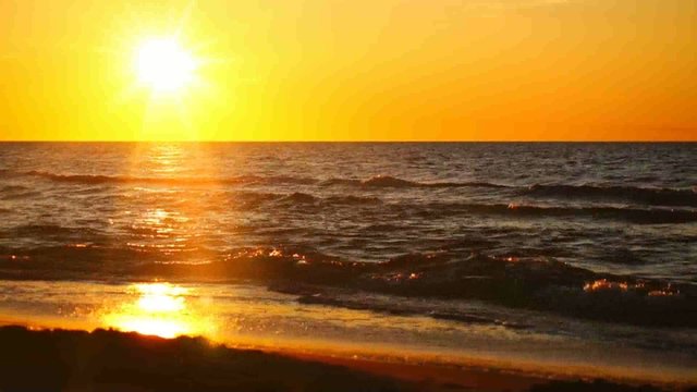 Sonnenuntergang Lens Flare Effekte
