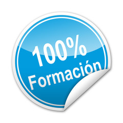 Pegatina 100% Formacion con reborde