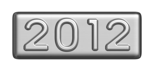 New Year 2012 metal sign