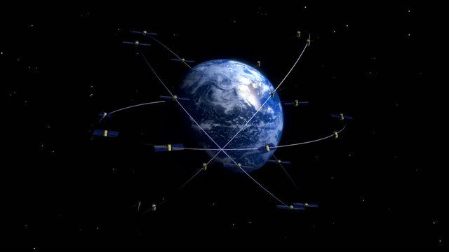 twenty-seven satellites revolve around the earth