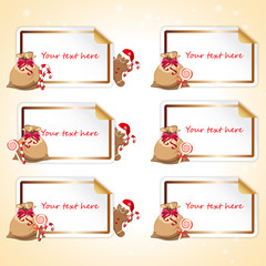 Stickers with gingerbread cookie