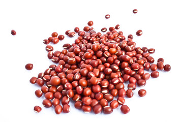 azuki beans isolate on white background