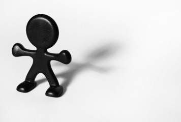 Abstract plastic figurine