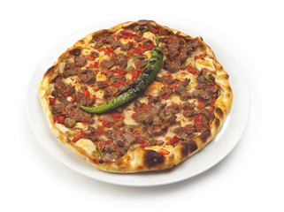 kuşbaşı etli pide
