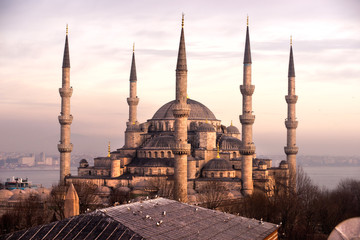 Plakat Błękitny Meczet, Stambuł, Turcja.