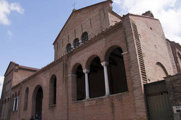 Romansque Church in Ravenna Italy