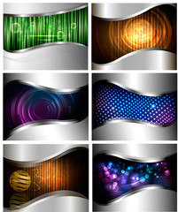 Abstract technology and business backgrounds. Vector