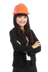 A pretty woman architect