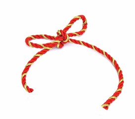 Lazo rojo y dorado