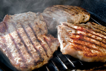 Pork chop grilled