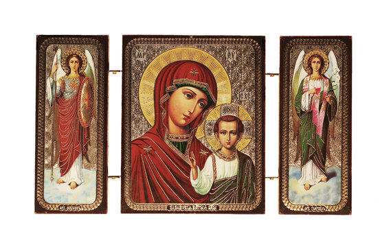 Christian icon isolated