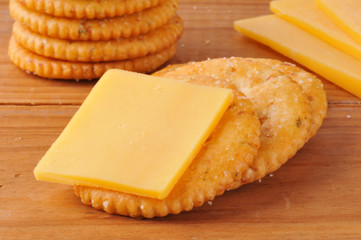 Cracker with cheese