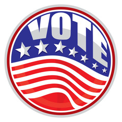 United States of America Elections pins (badge, design)