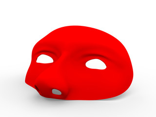 Red mask