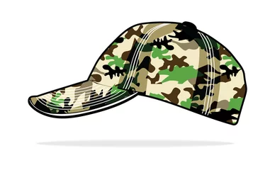 Poster Military isolated cap © branchecarica