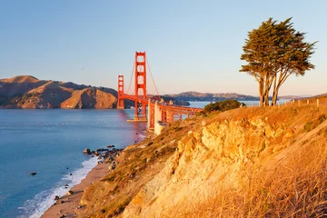 Foto op Plexiglas Golden Gate bridge © sborisov